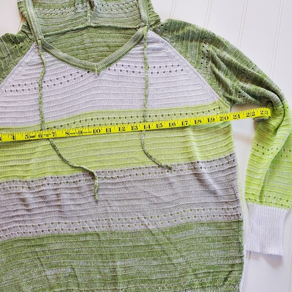 Ladies Knitted Hoody Sweater - Picture 3 of 5